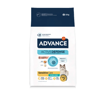 Advance Cat Adult Sterilized Sensitive 10кг - сьомга и ечемик